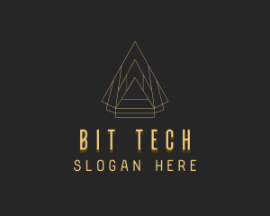 Pyramid Tech Developer logo design