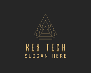 Pyramid Tech Developer logo design