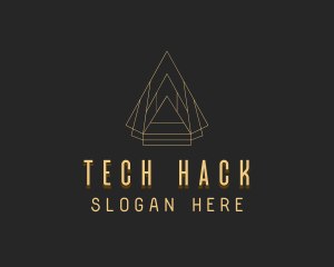 Pyramid Tech Developer logo design