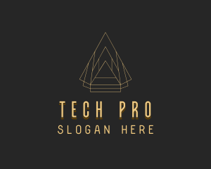 Pyramid Tech Developer logo design