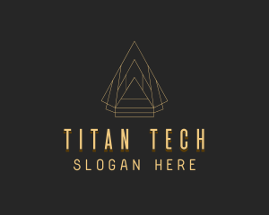 Pyramid Tech Developer logo design