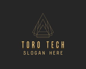 Pyramid Tech Developer logo design