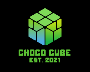 Digital Gaming Cube  logo design
