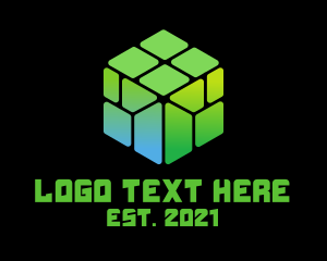 Digital - Digital Gaming Cube logo design