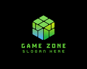 Digital Gaming Cube  logo design