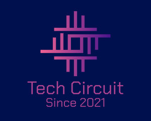 Digital Network Circuitry  logo design