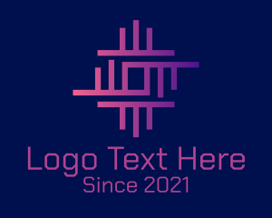 Network - Digital Network Circuitry logo design