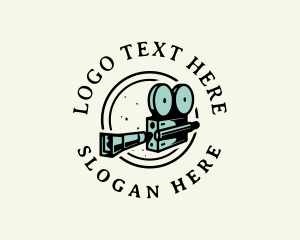 Retro Film - Camera Film Studio logo design