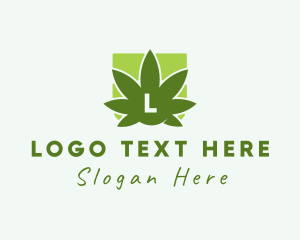 Marijuana - Organic Weed Leaf logo design