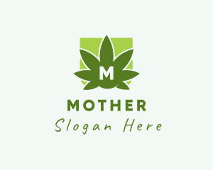 Oil - Organic Weed Leaf logo design