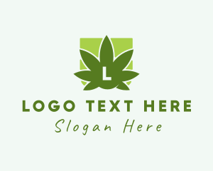 Pharmaceutical - Organic Weed Leaf logo design