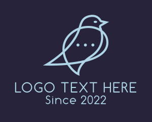 Chat - Bird Chat Messaging logo design