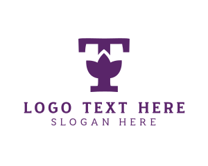 Serif - Fresh Beauty Letter T logo design