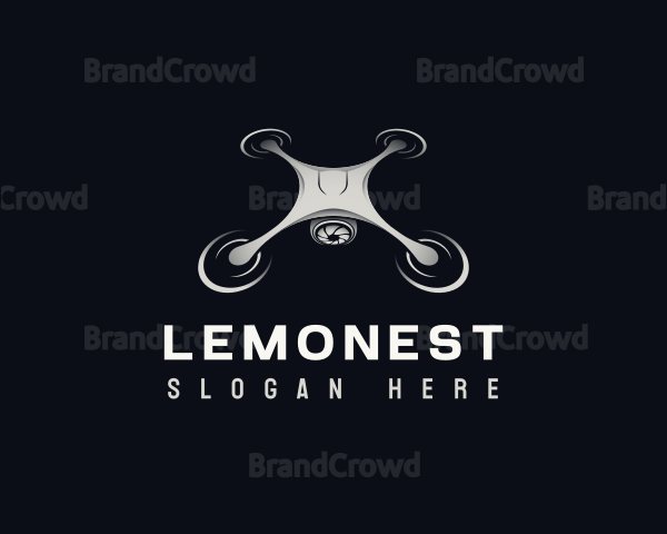 Drone Quadcopter Photography Logo