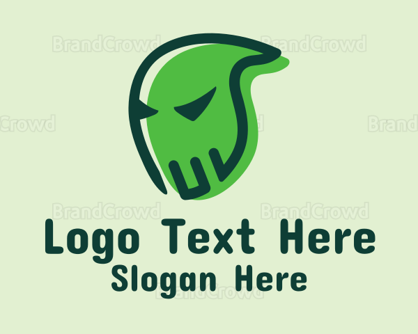 Green Ghost Monster Logo