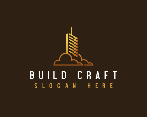 Skyscraper Building Tower logo design