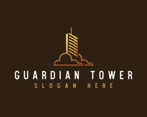 Skyscraper Building Tower logo design