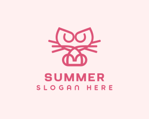 Kitty Cat Kitten logo design