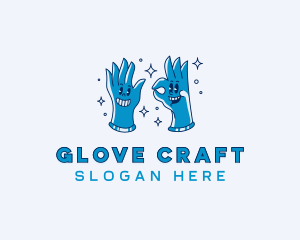 Gloves - Clean Gloves Housekeeping logo design