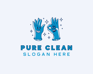 Clean Gloves Housekeeping logo design