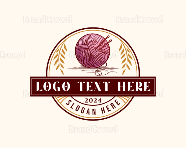 Yarn Ball Sewing Logo