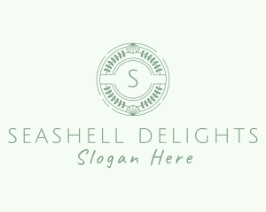 Seashell - Natural Garden Spa logo design