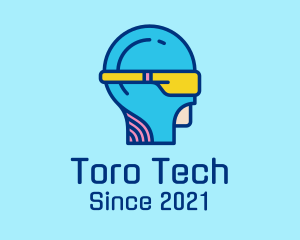 Virtual Reality Gaming Tech  logo design