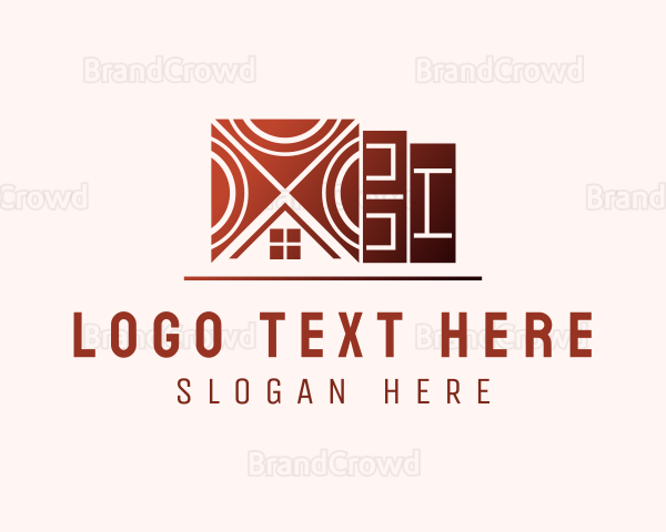 House Tiles Pavement Logo