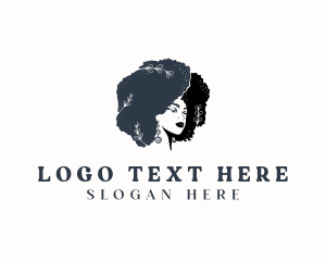 Curly - African Afro Beauty logo design
