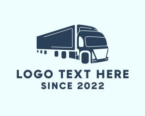 Container Truck - Haulage Transport Truck logo design