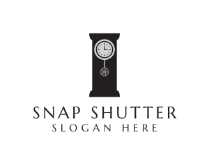 Shutter - Shutter Grandfather Clock logo design
