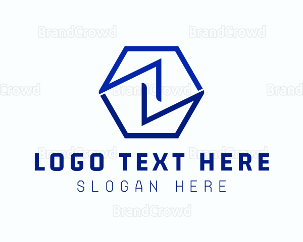 Minimalist Hexagon Letter Z Logo