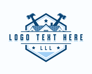 Refurbish - Hammer Roof Repair logo design