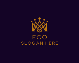 Golden King Crown Logo