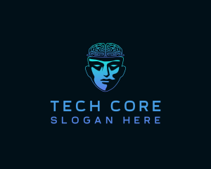 Human Ai Cyber Tech logo design