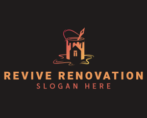 Renovation - Handyman Paint Renovation logo design