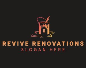 Renovation - Handyman Paint Renovation logo design