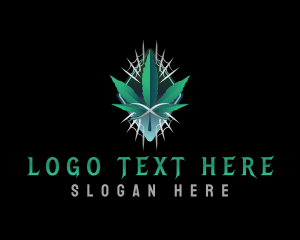 Leaf - Weed Leaf Web logo design