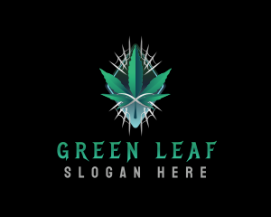 Weed Leaf Web logo design