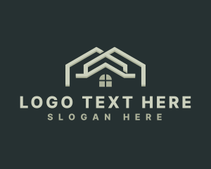House Roofing Realty logo design