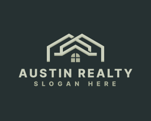 House Roofing Realty logo design