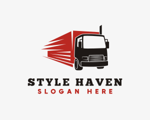 Trailer - Haulage Transport Truck logo design