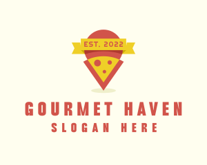 Cheese Pizza Restaurant logo design