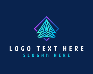 Tech - Airplane Flight Tech logo design