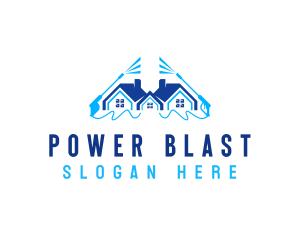 Power Wash Disinfection logo design