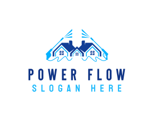 Power Wash Disinfection logo design