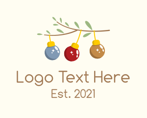 Lamp - Christmas Light Decor logo design