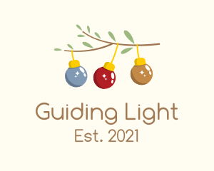 Christmas Light Decor  logo design