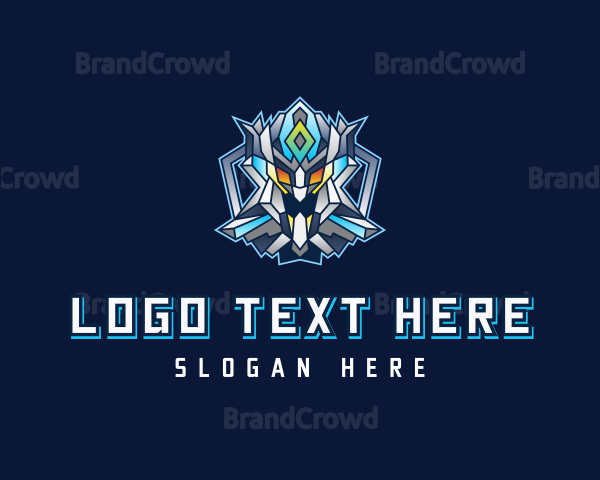 Gaming Robot Character Logo