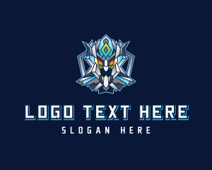 Online Gaming - Gaming Robot Character logo design